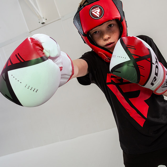 RDX F6 KARA Guantes De Boxeo Niños 6oz Y Manoplas De Enfoque