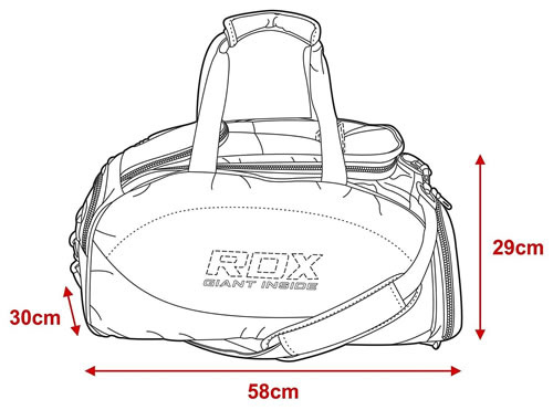 RDX R1 Gym Kit Duffle Bag - Backpack Straps & Shoes Compartment Red / Black | RDX® Sports US