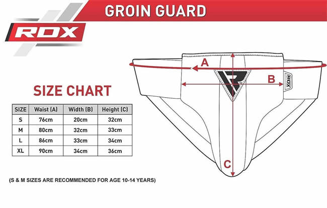 Groin Protector Size Chart