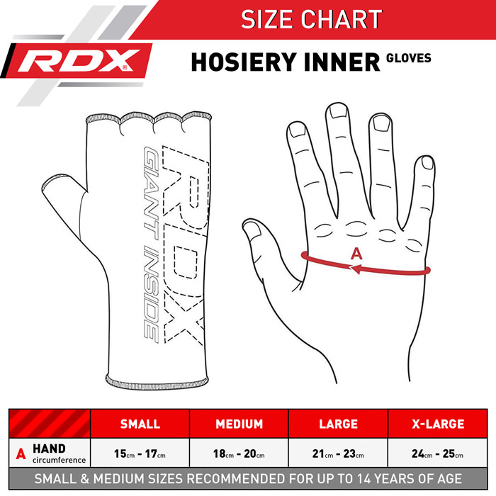 Boxing Hand Wraps Size Chart