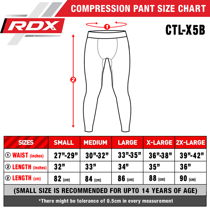 uk leggings size chart